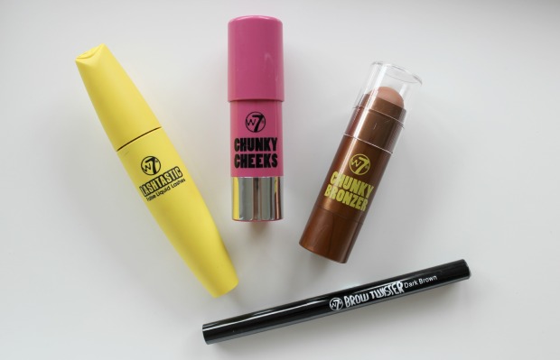 makeup sale haul w7 cosmetics blush bronzer brows mascara